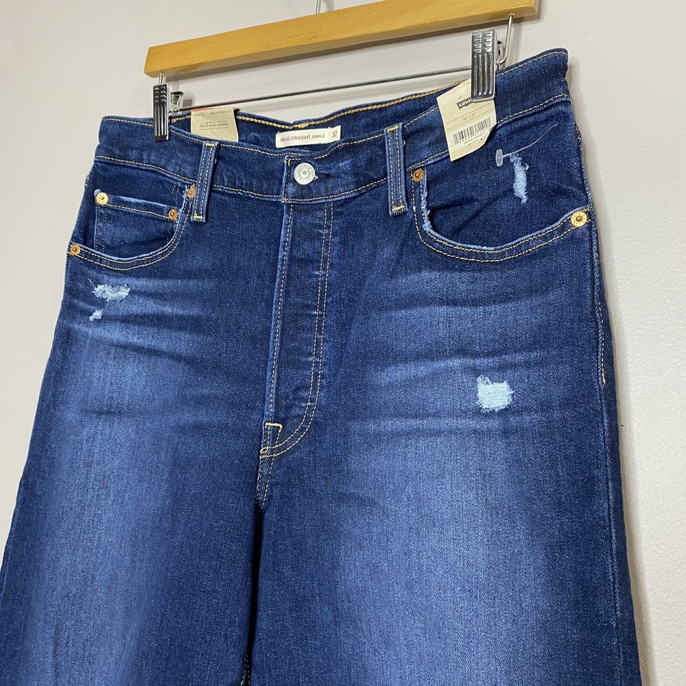 Levi’s Ribcage Straight Ankle Jean 33x27 - Picture 3 of 16